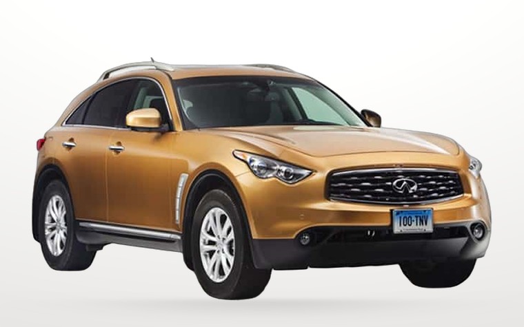 Инфинити QX70 луксозен джип под наем, наличен само при нас