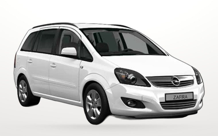 Опел Зафира - евтин седем местен миниван автоматик под наем в София
