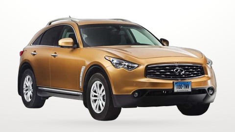 Infiniti QX70 luxury SUV for rent in Sofia